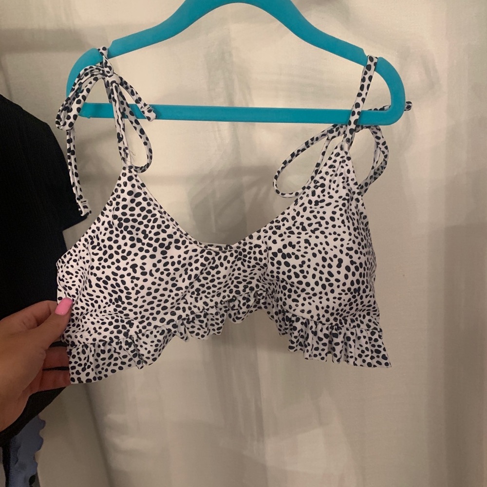 Polka dot bathing suit